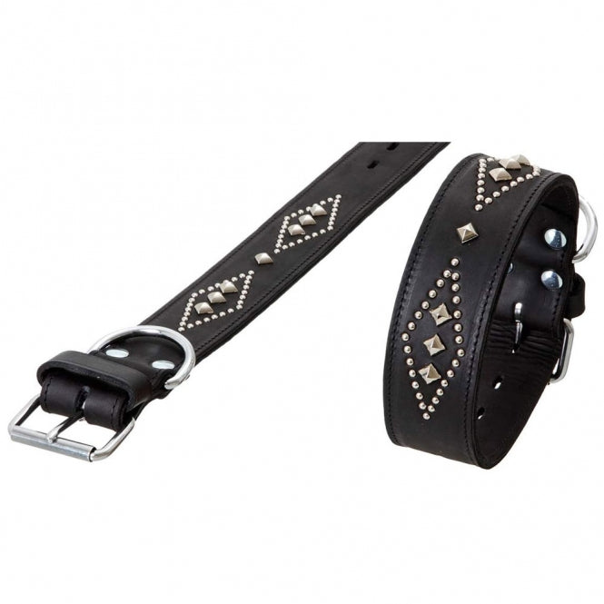 Karlie RONDO Halsband doubliert mit Ziernieten - 80cm/50mm