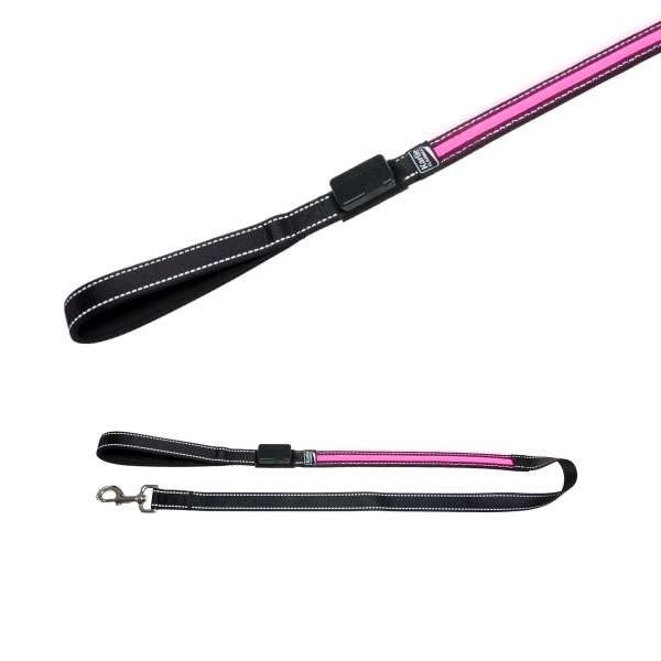 Karlie Flamingo oLED Leine mit USB Ladegerät - Pink