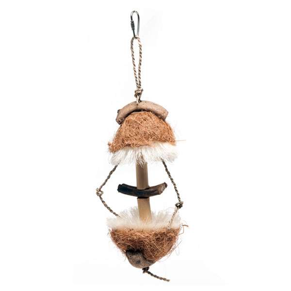 Karlie Flamingo Vogelspielzeug mit Kokosfasern