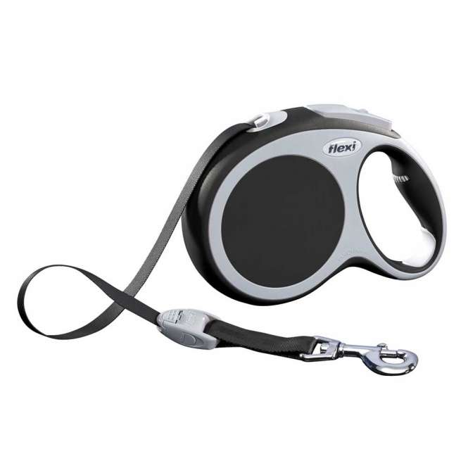 Flexi VARIO Gurt-Roll-Leine - Größe L, 8m/bis 50kg - Anthrazit
