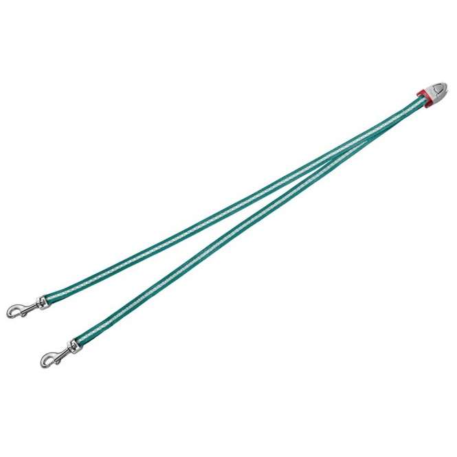 Flexi VARIO Duo Belt - Koppel für 2 kleine Hunde - Türkis