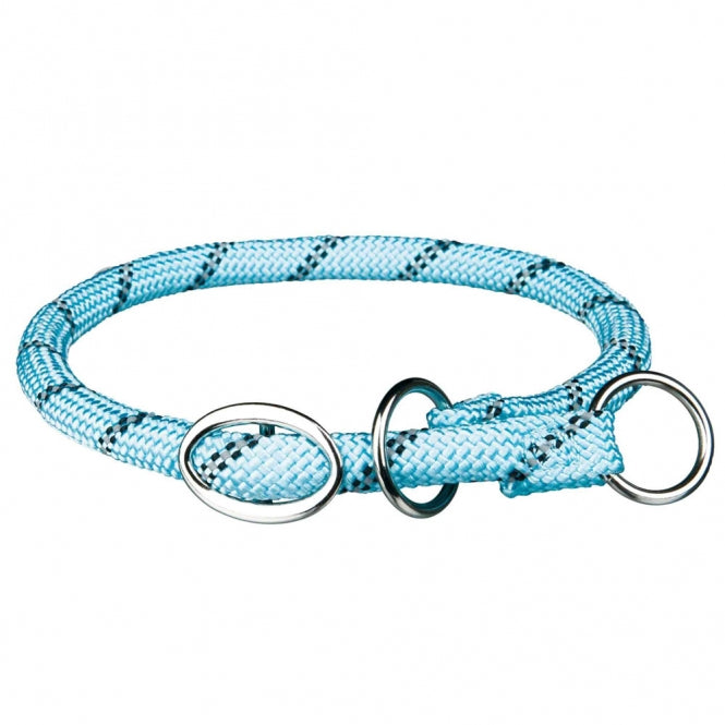 Trixie Sporty Rope Zug-Stopp-Halsband - hellblau - L-XL