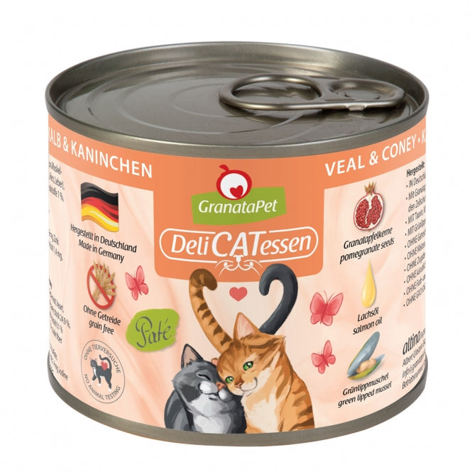 GranataPet Delicatessen Dose Kalb & Kaninchen - 400 g