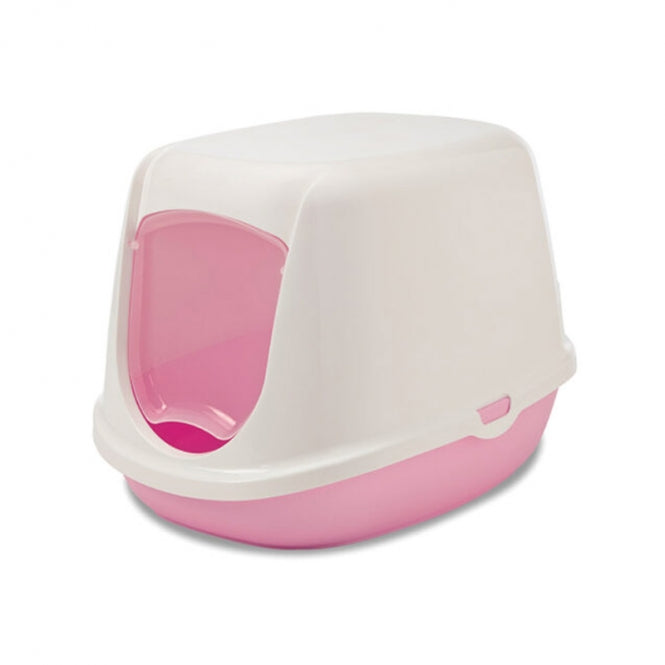 Savic Katzentoilette Duchesse weiß/pink