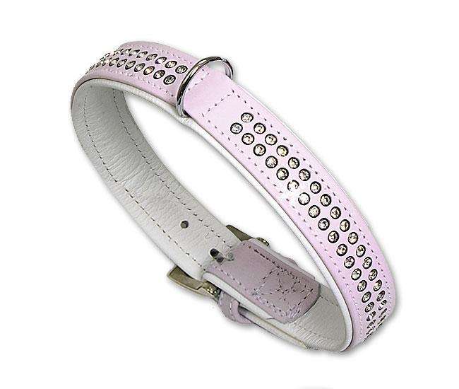 Karlie VINTAGE TIFFANY Halsband - Hellrosa - 30 mm, 55 cm