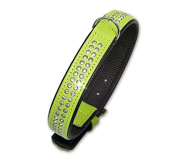 Karlie VINTAGE TIFFANY Halsband - Kiwi - 17 mm, 35 cm