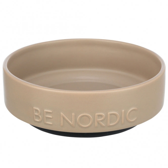 Trixie BE NORDIC Keramiknapf für Hunde - taupe/1,2l