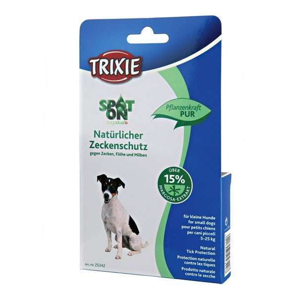 Trixie Spot-On Natürliches Zeckenmittel f. kleine Hunde