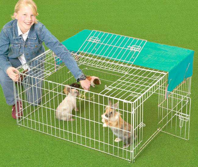 Karlie Freigehege mit Sonnenschutz - 100 x 47 cm