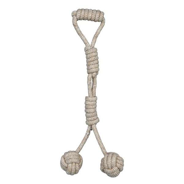 Trixie Denta Fun Spieltau mit 2 eingeflochenen Bällen