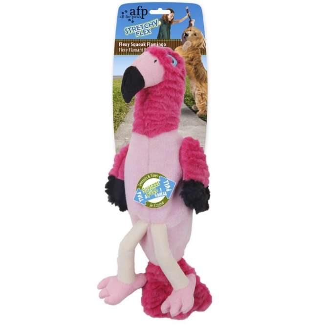 All for Paws Stretchy Flex - Flexy Squeak Flamingo