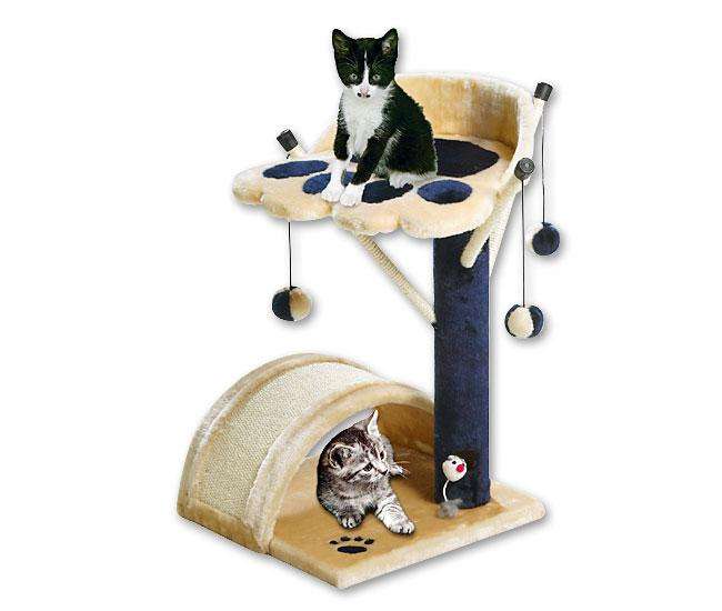 Karlie TREND LINE Kratzbaum KITTY KIDZ 3 - Blau