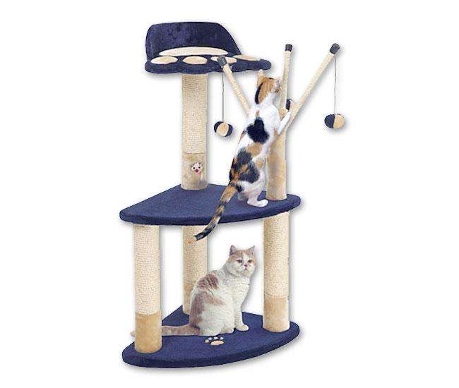 Karlie TREND LINE Kratzbaum KITTY KIDZ 6 - Blau