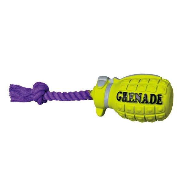 Trixie Latex-Spielzeug Handgranate mit Tau