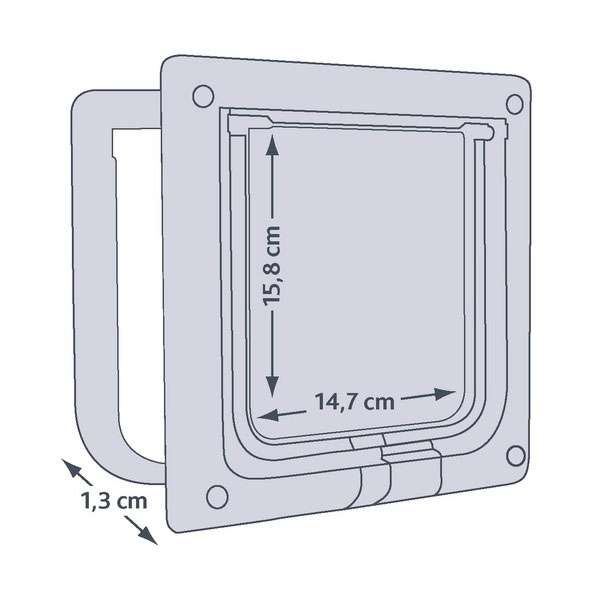 Trixie Katzentür FreeCat Classic 2-Wege - Weiß
