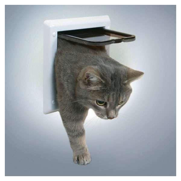 Trixie Katzentür FreeCat Classic 2-Wege - Weiß