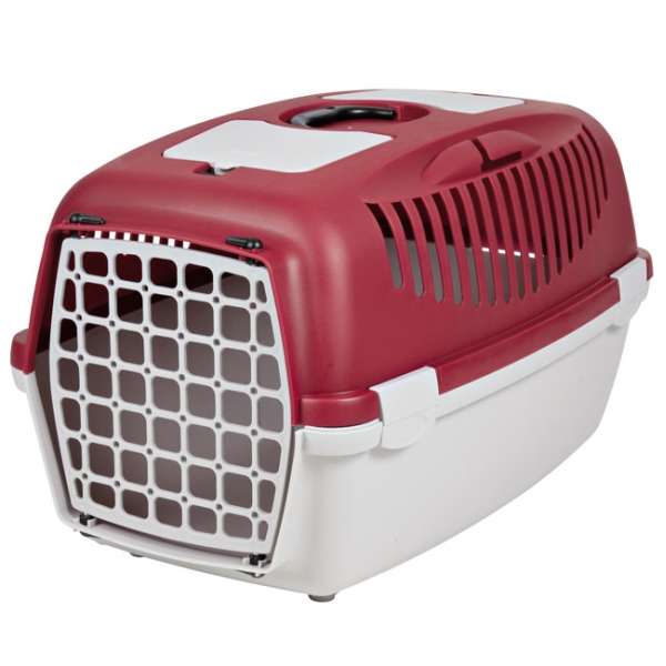Trixie Transportbox Capri III - hellgrau/rot