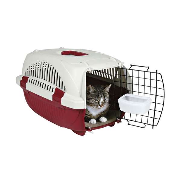 Trixie Transportbox Elba - 38 × 33 × 58 cm, bordeaux