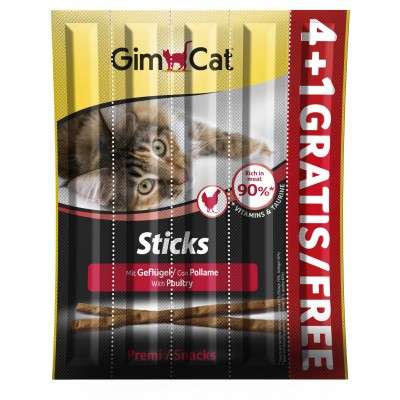 GimCat Sticks Geflügel 4+1