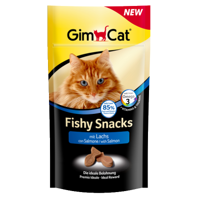 GimCat Fishy Snacks mit Lachs, 35 g