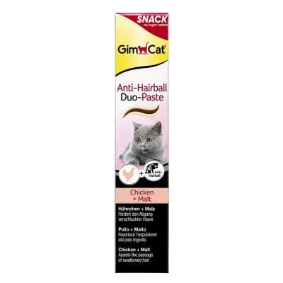 GimCat Anti-Hairball Duo-Paste Huhn + Malz 50g