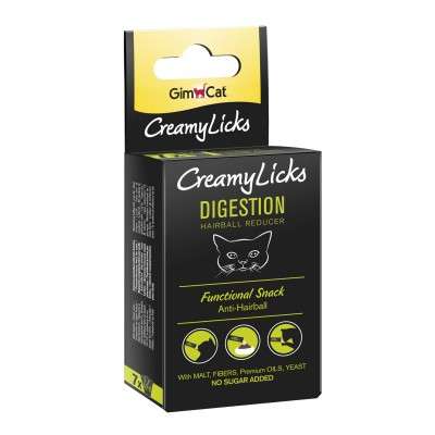 GimCat CreamyLicks Digestion Anti-Hairball 7x5g