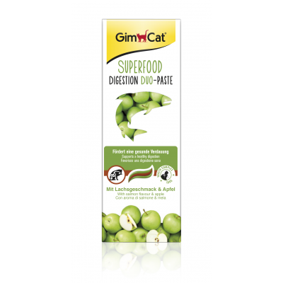 GimCat Superfood Digestion Duo-Paste mit Lachsgeschmack und Apfel, 50 g