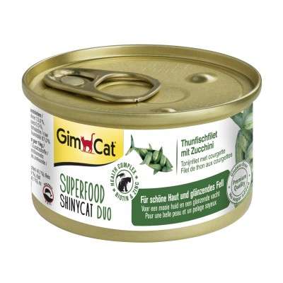 GimCat Superfood ShinyCat Duo Thunfischfilet mit Tomaten 70 g