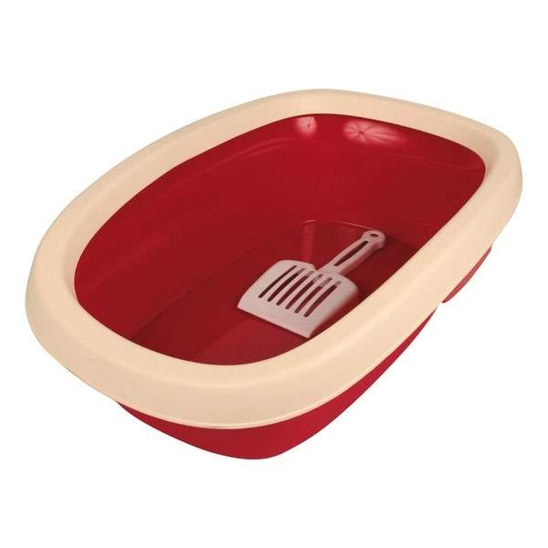 Trixie Katzentoilette Carlo 1 - bordeaux/creme