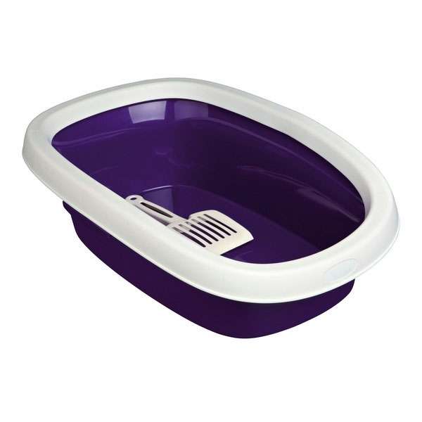 Trixie Katzentoilette Carlo 2 - lila/creme