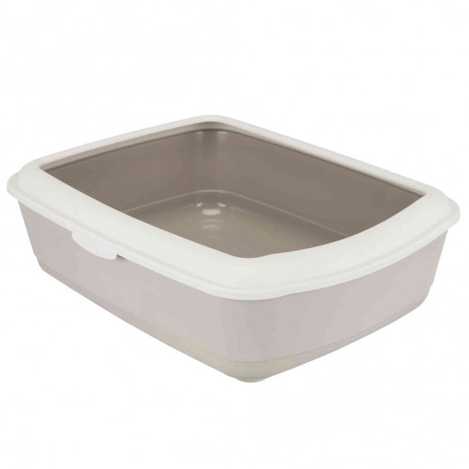 Trixie Katzentoilette Classic mit Rand - taupe/helltaupe