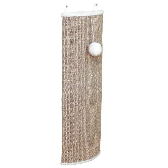 Trixie Kratzbrett, gewölbt mit weißem Plüsch