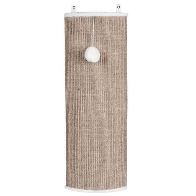 Trixie Kratzbrett, gewölbt mit weißem Plüsch