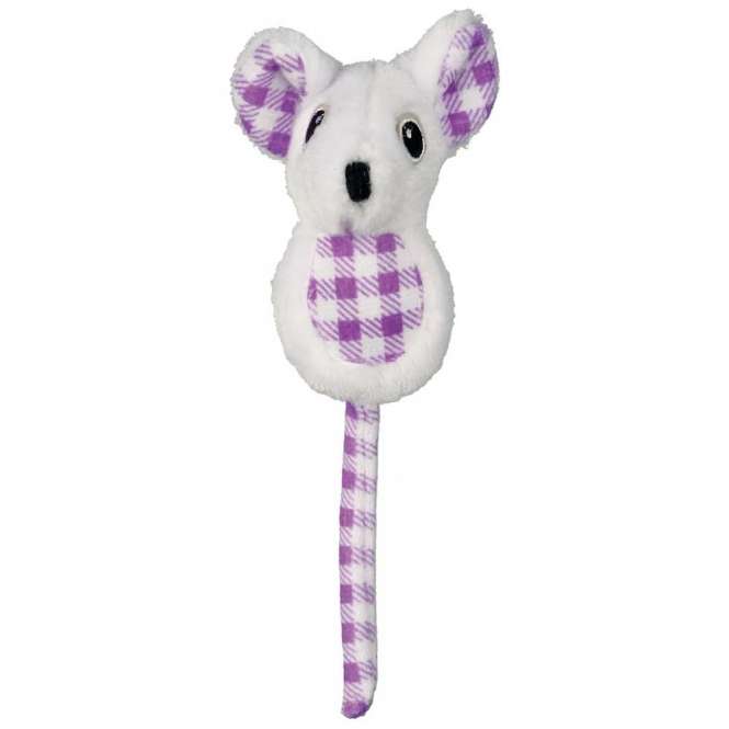 Trixie Plüschmaus mit Karo-Muster