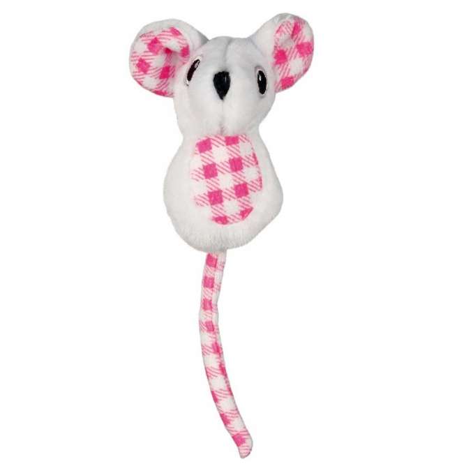 Trixie Plüschmaus mit Karo-Muster