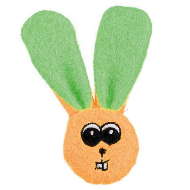 Trixie Katzenspielzeug Filz-Hase mit Rassel