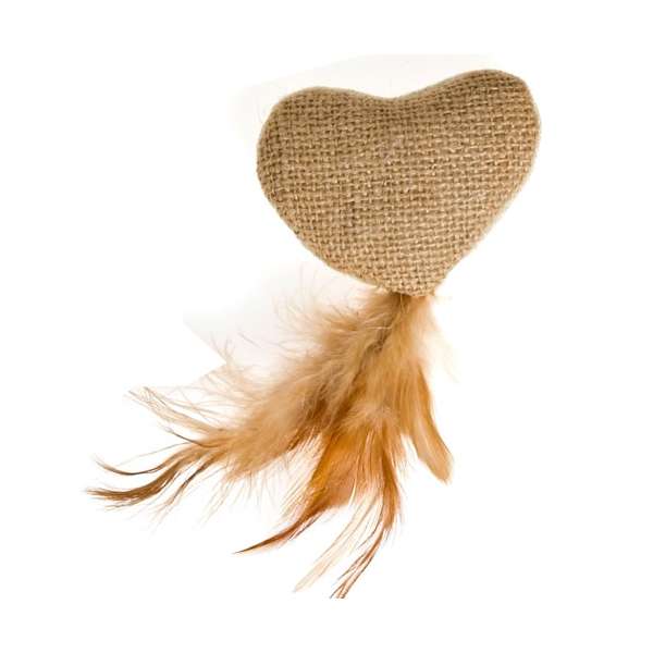 Karlie Nature Cat Toy Herz mit Federn