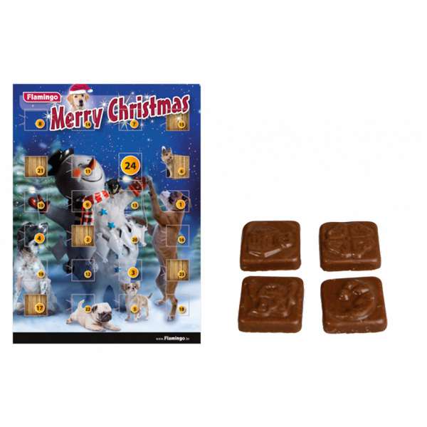 Karlie Flamingo Adventskalender mit Hundeschokolade
