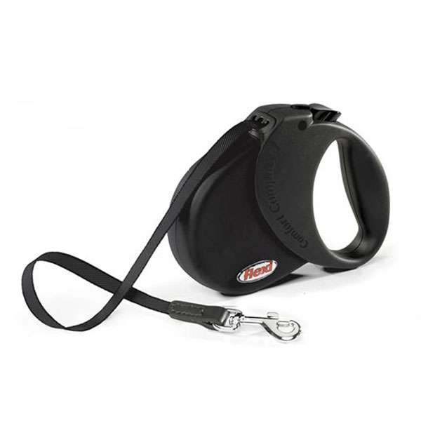 Flexi Comfort Compact 1 (S) - 5 m / bis 15 kg - Schwarz