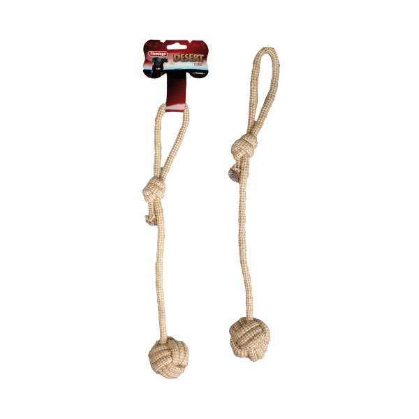 Karlie Flamingo Jute-Knotenball Desert mit Schlaufe