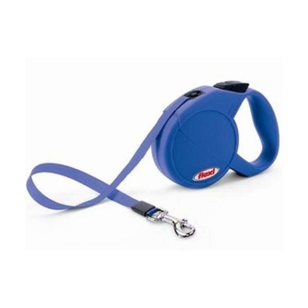 Flexi Gurt-Leine Classic Compact Mini 3 m/bis 12 kg - Blau