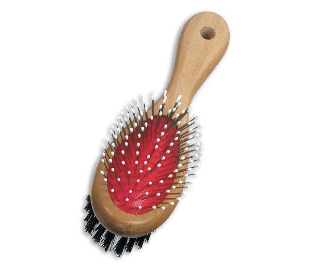 Karlie Doppelbürste mit Schutzkappen - 23 cm