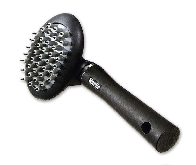 Karlie Glanzpflegebürste für langes Fell - Mittel