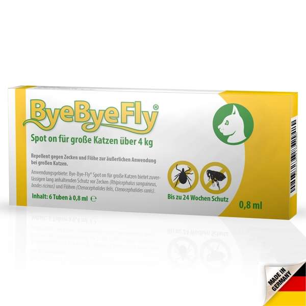 ByeByeFly® Spot-on für großeKatzen über 4 kg