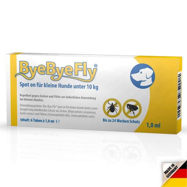 ByeByeFly® Spot-on für kleine Hunde unter 10 kg