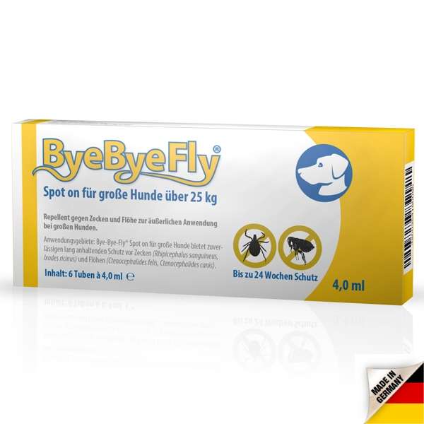 ByeByeFly® Spot-on für große Hunde über 25 kg