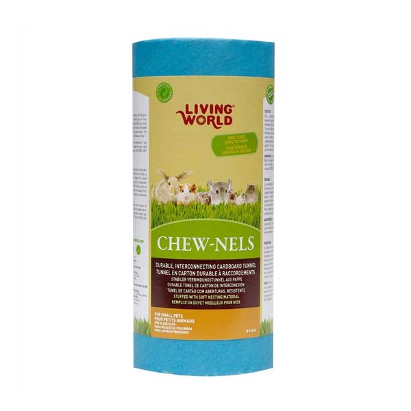 LIVING WORLD Papp-Nagertunnel mit Watte, klein