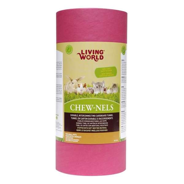 LIVING WORLD Papp-Nagertunnel mit Watte, mittel