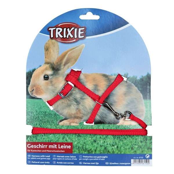 Trixie Kleintier-Garnitur mit Leine - 8 mm