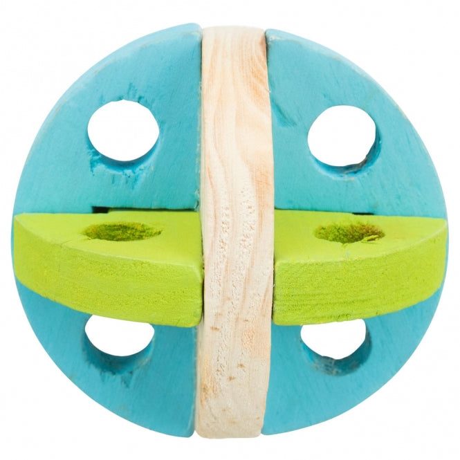 Trixie Spiel- und Snackball aus Holz - 7,5 cm